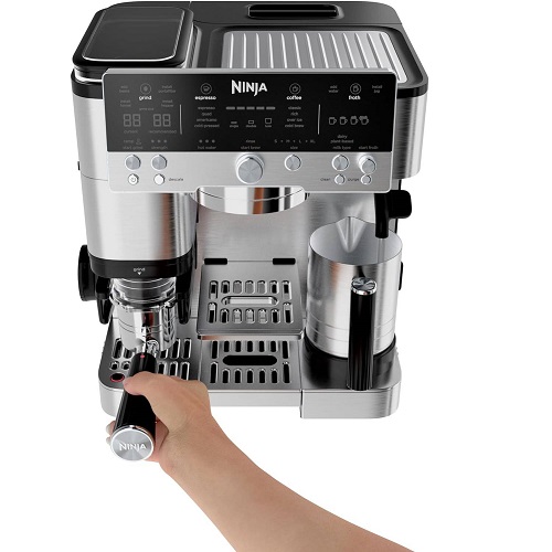 Ninja - Machine à café 3 en 1 Luxe Café ES601EU 1650 w Noir et Inox – Image 2