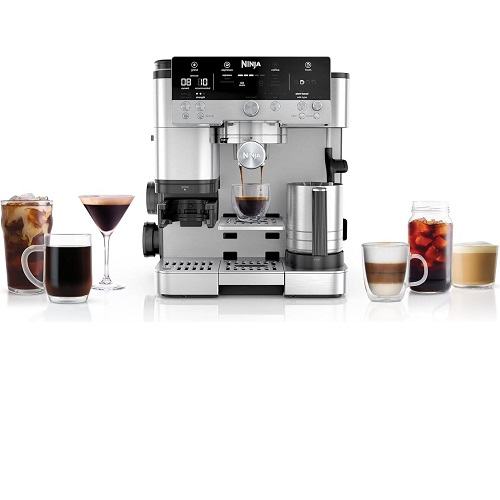 Ninja - Machine à café 3 en 1 Luxe Café ES601EU 1650 w Noir et Inox – Image 3