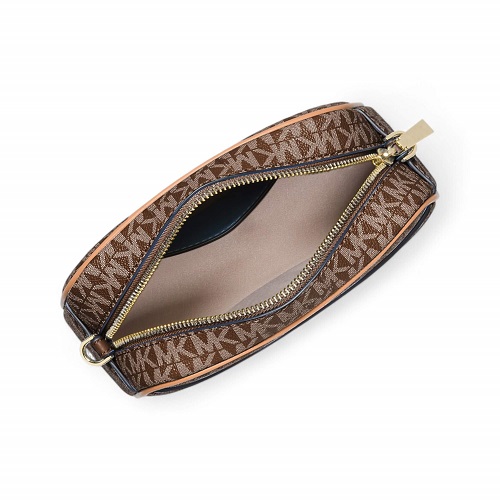 Michael Kors SAC À BANDOULIÈRE JET SET AVEC LOGO MARRON – Image 2